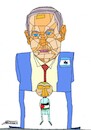 Cartoon: Netanyahu (small) by omar seddek mostafa tagged netanyahu
