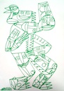 Cartoon: The walker (small) by omar seddek mostafa tagged the,walker