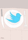 Cartoon: Twitter (small) by omar seddek mostafa tagged twitter