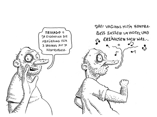 Cartoon: olle Männer 71 (medium) by cosmo9 tagged werbung,reklame