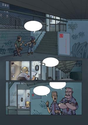 Cartoon: La Troupe2 Pag1Chap1 (medium) by Aleix tagged manga,graffiti,aleix,comic,la,troupe,panini,montana,colors