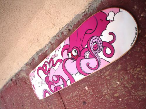 Cartoon: Octopussy (medium) by Aleix tagged illustartion,graffiti,skate,deck,aleix,gordo,hostau,ilustrador,tabla