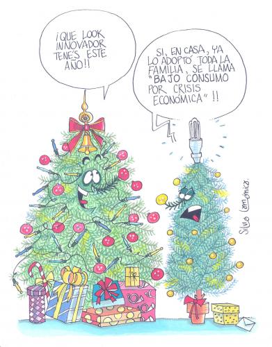 Cartoon: Economic Crisis (medium) by Lamo tagged crisis,christmas,navidad