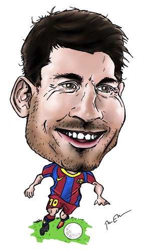 Lionel Messi By Perics | Sports Cartoon | TOONPOOL