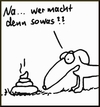Cartoon: Na sowas... (small) by timfuzius tagged kot,hund,hundekot,stink
