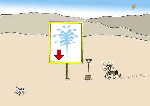 desert By joruju piroshiki | Nature Cartoon | TOONPOOL