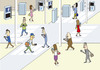 Cartoon: Crosswalk (small) by joruju piroshiki tagged crosswalk,pedestrian,crossing,sns,facebook,twitter