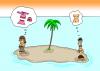 Cartoon: man and woman (small) by joruju piroshiki tagged desert island