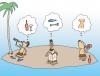 Cartoon: no title (small) by joruju piroshiki tagged desert,island