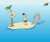 Cartoon: wanted (small) by joruju piroshiki tagged desert island prisoner