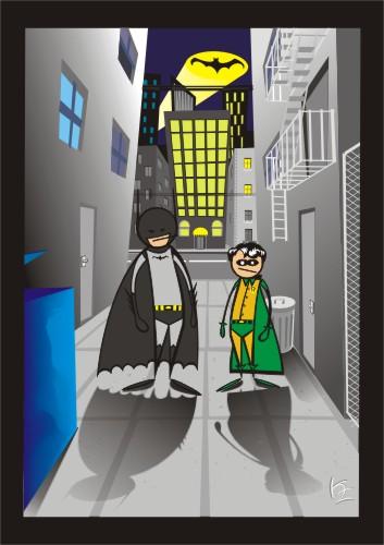 Cartoon: Dupladinamica (medium) by Kris Zullo tagged dupla,dinamica,batman,robin