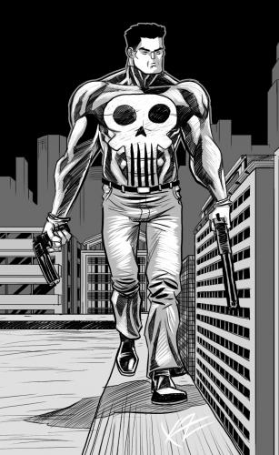 Cartoon: punisher (medium) by Kris Zullo tagged punisher