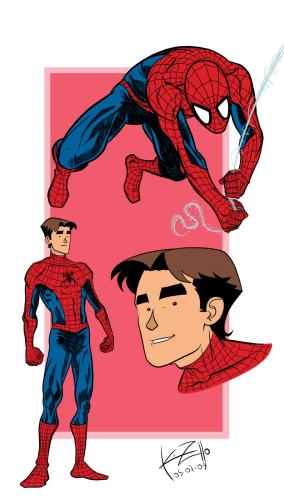 Cartoon: spidey (medium) by Kris Zullo tagged spidey