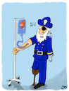 Cartoon: Käpten-Iglo Hospiz (small) by Grikewilli tagged piraten,krankenhaus,hospital,iglo,fisch,gesundheit,schiff,karter,behandlung,infusion,medikamente,aquarium,holzbein,augenklappe,arzt,blub,doktor,patient