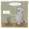 Cartoon: Klimaängste (small) by Grikewilli tagged angst elefant maus klima gesellschaft demo fridays for future umwelt zeitenwende