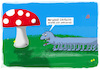 Cartoon: Schrittzähler (small) by Grikewilli tagged sport sportlich joggen schrittzähler tausendfüssler natur tiere wald fitness laufen technik faul couchpotato pilz insekten bewegung gehen spazieren wandern frühling freizeit kreucht und fleucht beatyesterda uhr laufuhr fit käfer