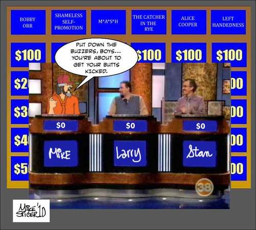 Cartoon: This is Jeopardy (medium) by Mike Spicer tagged mike,spicer,cartoonist,humour,caricature