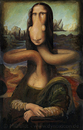 Cartoon: Leonardos ML as Giraffe (small) by M Missfeldt tagged leonardo da vinci renaissance smile woman art history