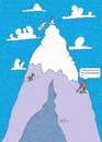 Cartoon: Asking the Guru (small) by Kerina Strevens tagged guru,oracle,mountain,enquire,question,seek,find,wisdom