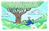 Cartoon: Birds Watching (small) by Kerina Strevens tagged bird watching eyes trees birds nature twitching