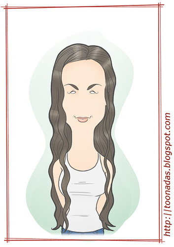 Cartoon: Alanis Morissette (medium) by Freelah tagged alanis,morissette