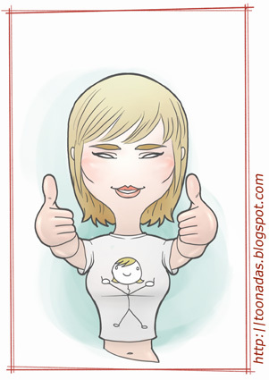 Cartoon: Alison Lohman (medium) by Freelah tagged alison,lohman