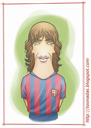 Cartoon: Carles Puyol (medium) by Freelah tagged carles,puyol