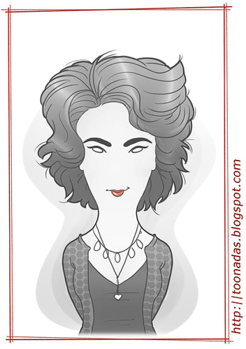 Cartoon: Elizabeth Taylor as Martha (medium) by Freelah tagged elizabeth,taylor