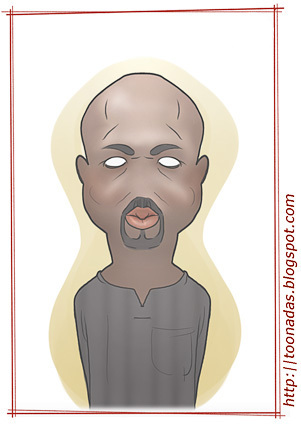 Cartoon: George Weah (medium) by Freelah tagged weah,george