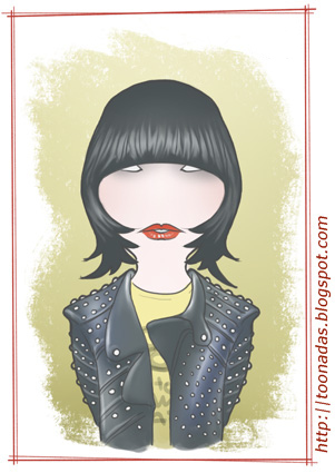 Cartoon: Karen O (medium) by Freelah tagged karen,yeah,yeahs