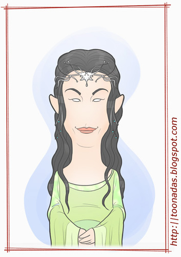 Cartoon: Liv Tyler - as Arwen (medium) by Freelah tagged liv,tyler,arwen,lord,of,the,rings