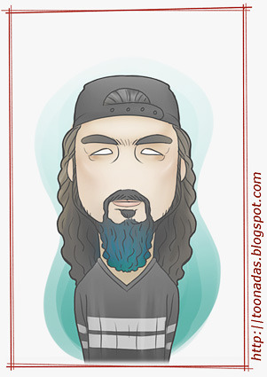 Cartoon: Mike Portnoy (medium) by Freelah tagged mike,portnoy,metal,dream,theater