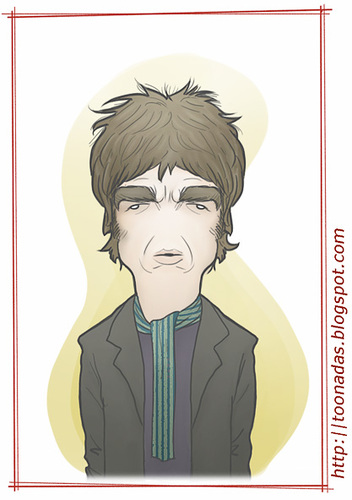Cartoon: Noel Gallagher (medium) by Freelah tagged noel,gallagher,oasis