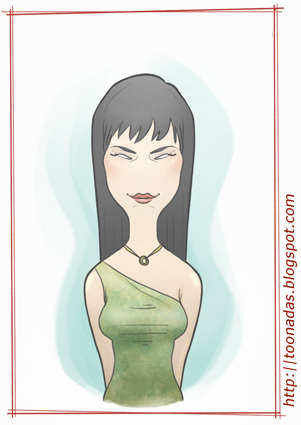 Cartoon: Patricia Velasquez (medium) by Freelah tagged patricia,velasquez,mummy