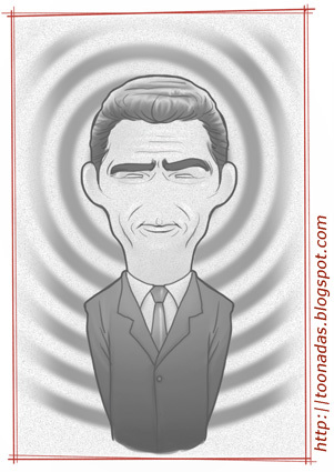 Cartoon: Rod Serling (medium) by Freelah tagged rod,serling