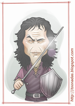 Cartoon: Ronnie James Dio (medium) by Freelah tagged ronnie,james,dio