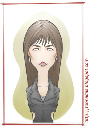 Cartoon: Sophie Marceau (medium) by Freelah tagged sophie,marceau