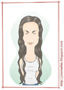 Cartoon: Alanis Morissette (small) by Freelah tagged alanis,morissette