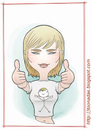 Cartoon: Alison Lohman (small) by Freelah tagged alison lohman