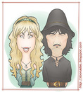 Cartoon: Blackmores Night (small) by Freelah tagged blackmores,night