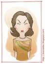 Cartoon: Clarice Lispector (small) by Freelah tagged clarice,lispector