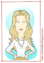 Cartoon: Gisele Bündchen (small) by Freelah tagged gisele,bündchen,supermodel,fashion