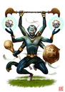 Cartoon: Gomes as a Djinn (small) by Freelah tagged gomes djinn