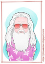 Cartoon: Hermeto Pascoal (small) by Freelah tagged hermeto pascoal brazilian music