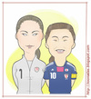 Cartoon: Ho Ho (small) by Freelah tagged fifa,football,soccer,world,cup,women,players,2011