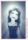 Cartoon: Hope Sandoval (small) by Freelah tagged hope,sandoval,mazzy,star