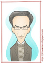 Cartoon: Ismail Kadare (small) by Freelah tagged ismail,kadare