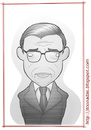 Cartoon: Jean Paul Sartre (small) by Freelah tagged jean,paul,sartre