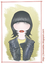 Cartoon: Karen O (small) by Freelah tagged karen,yeah,yeahs