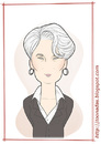 Cartoon: Meryl Streep as Miranda (small) by Freelah tagged meryl,streep,miranda,devil,wears,prada